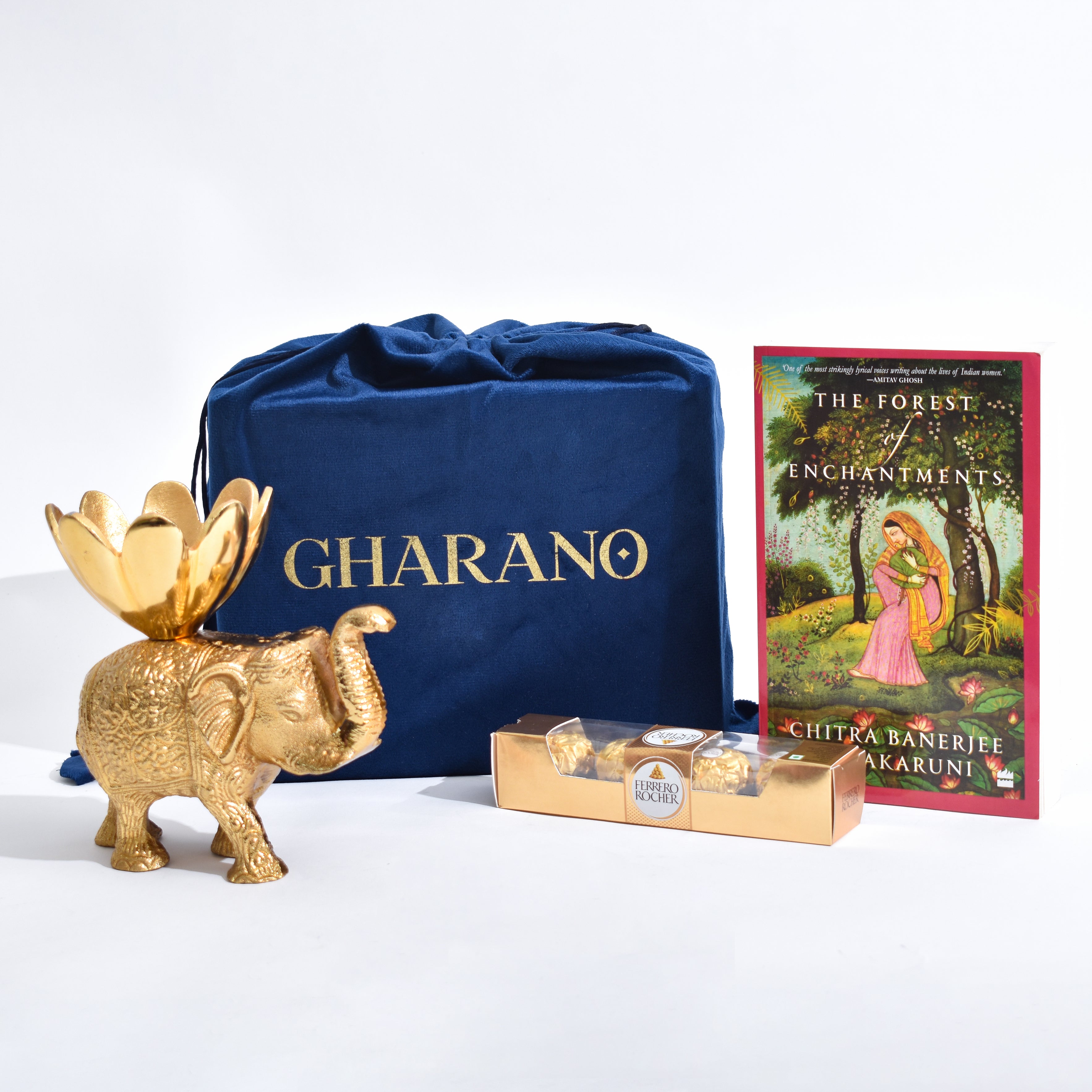 Blooming Elephant with Flower Bowl