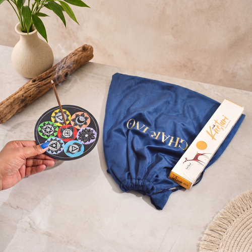 Incense Holder Round - Inpired by 7 Life Chakra