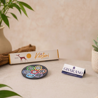 Incense Holder Round - Inpired by 7 Life Chakra