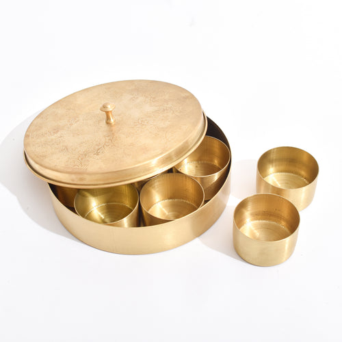 Brass Masala Box (Large)