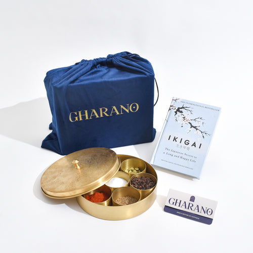 Brass Masala Box (Large)