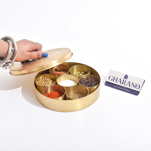 Brass Masala Box (Large)
