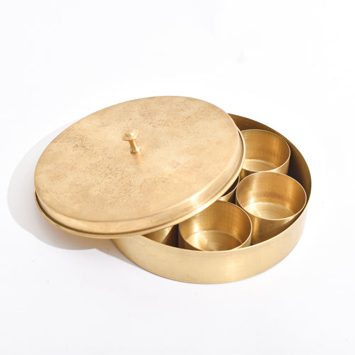 Brass Masala Box (Large)