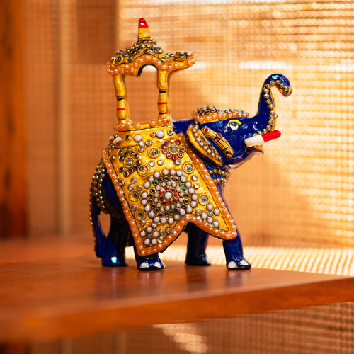 Jewellery Work meenakari Ambabari Elephant