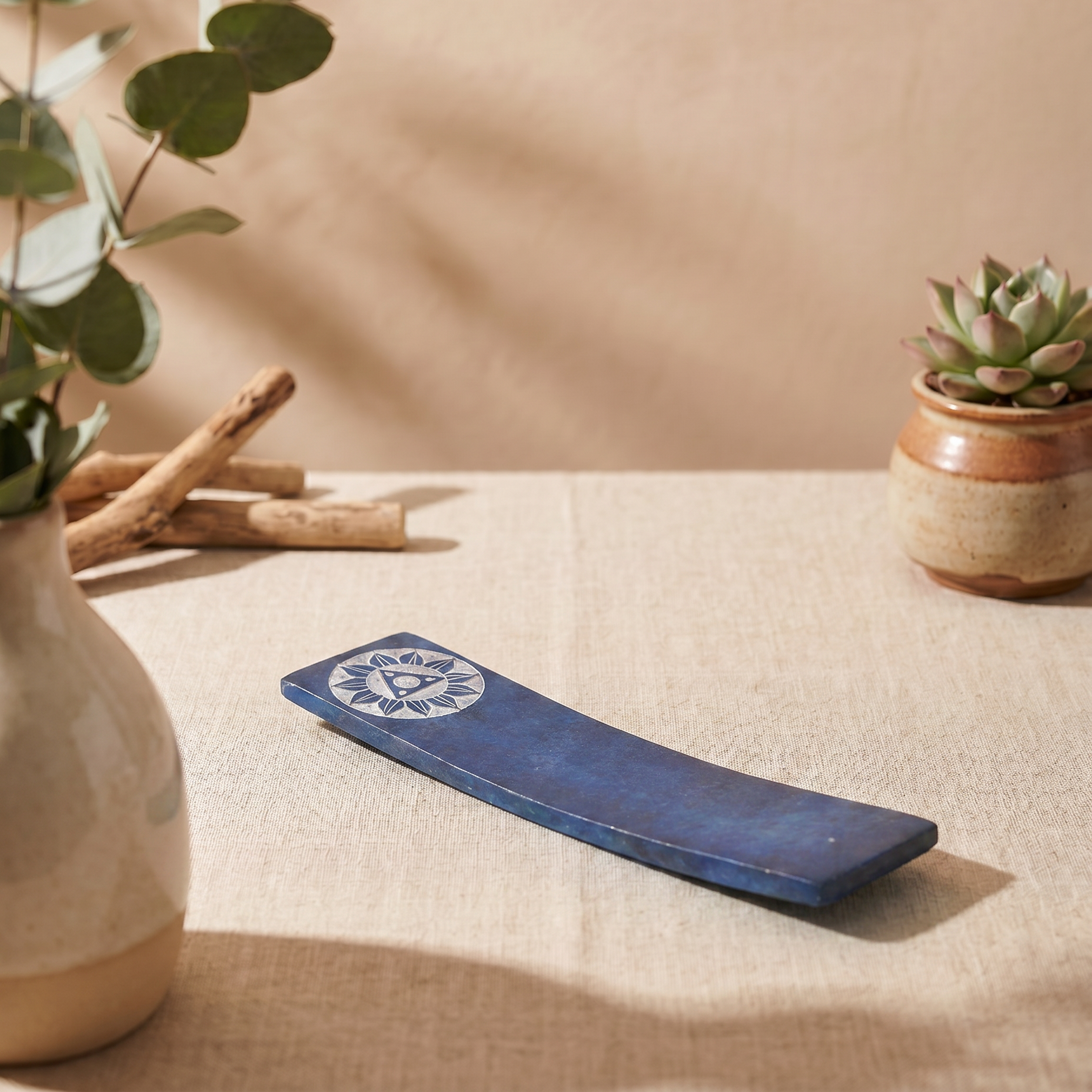 Incense Holder - Dark Blue