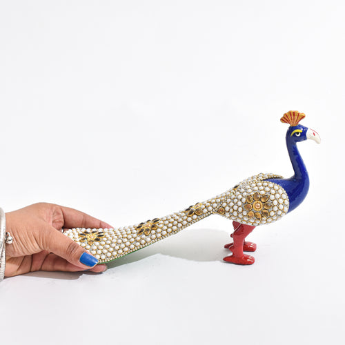 Meenakari Stone Peacock