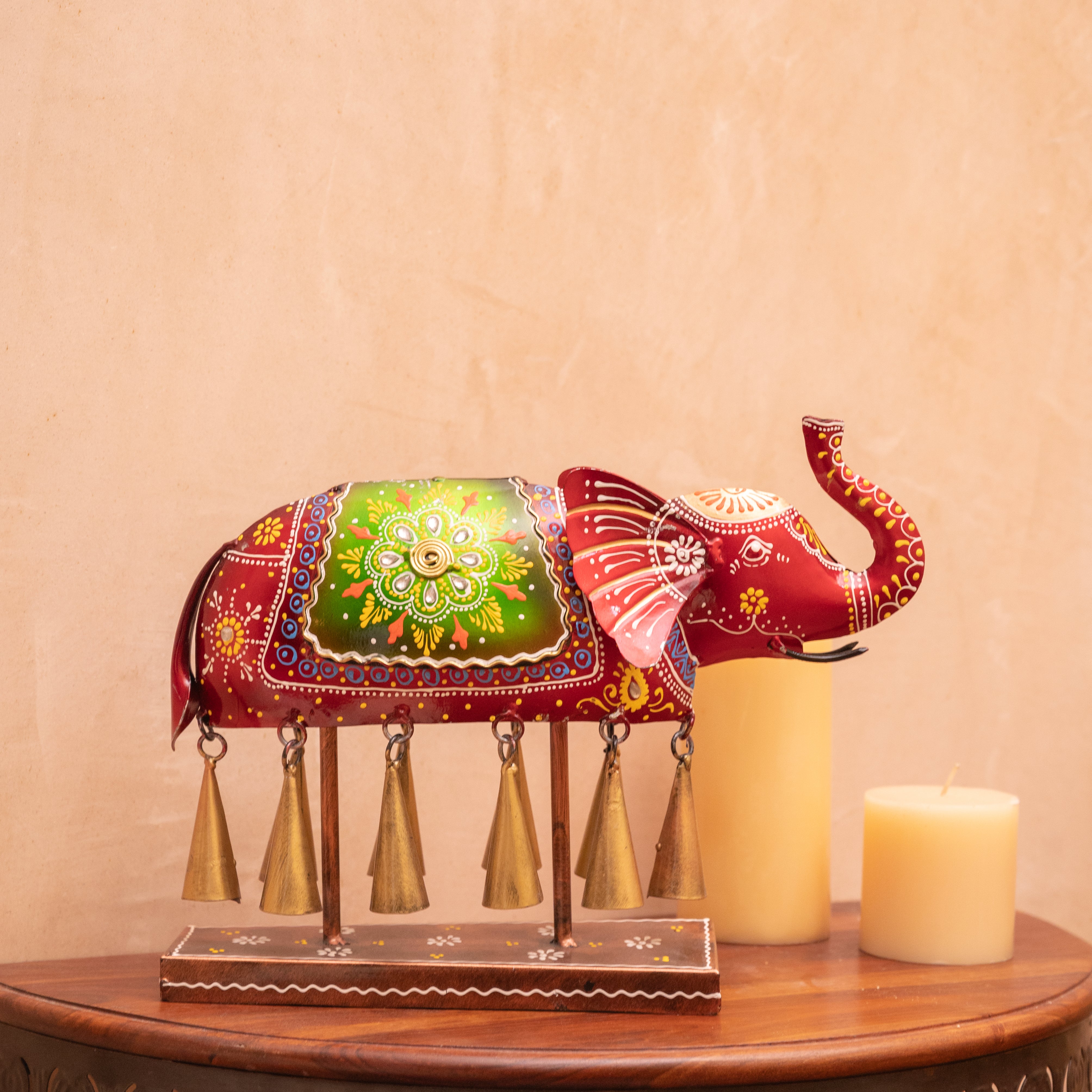 Elephant Adorned with 10 Bells