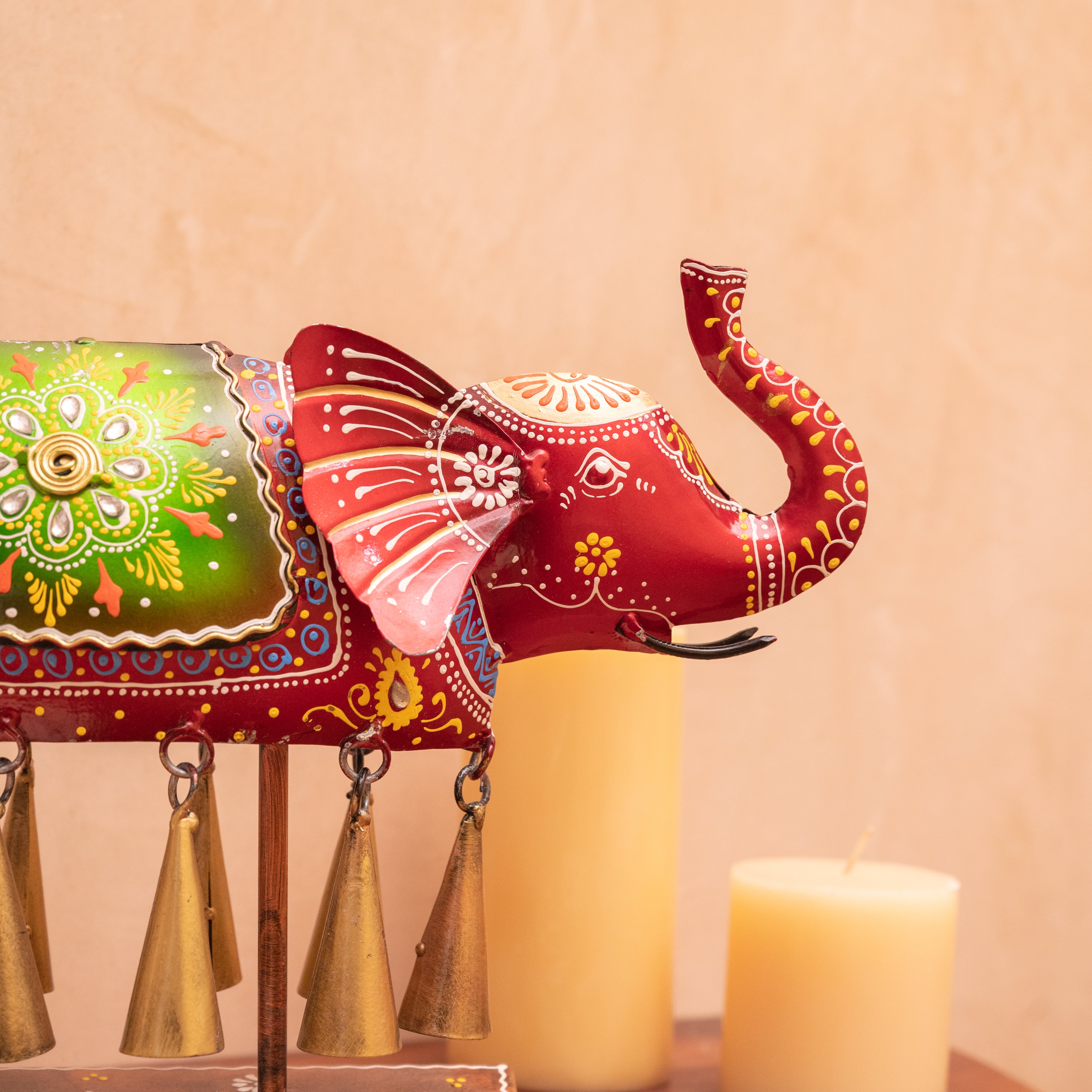 Elephant Adorned with 10 Bells