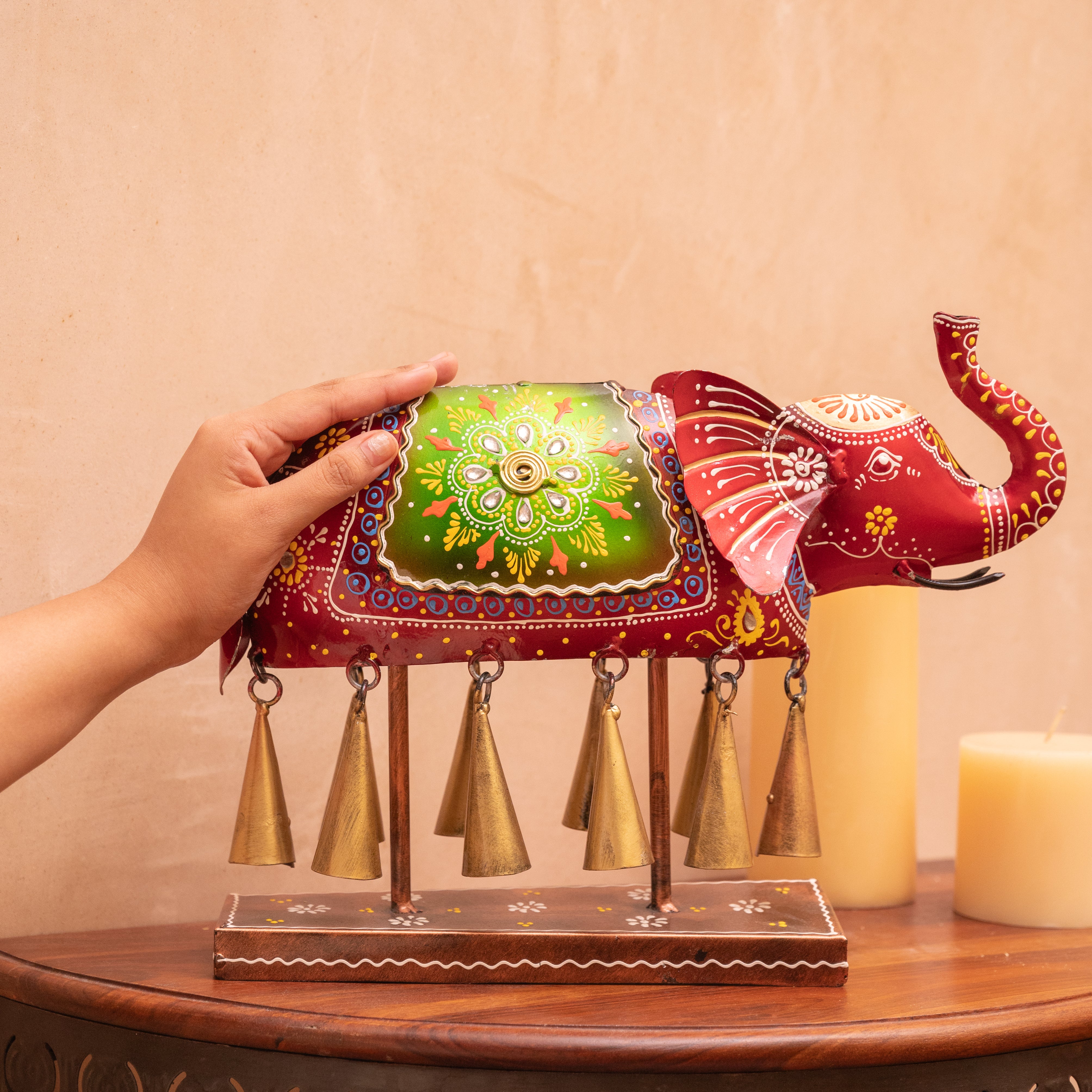 Elephant Adorned with 10 Bells