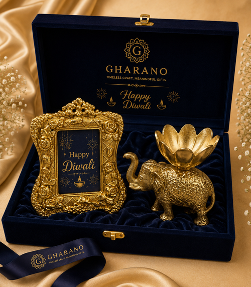 Elephant Bowl with Photo Frame hamper