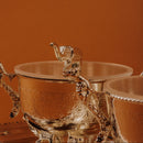 German Silver Plated Peacock Elephant Bowl Set of 3 | Luxury Gift