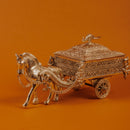 German Silver Plated Horse Cart (Baggi) | Royal Décor Gift