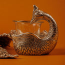 Peacock Candle Holder and Dips Serving Platter