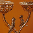 German Silver Plated Love Birds Candle Stand | Romantic Gift