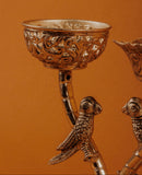 German Silver Plated Love Birds Candle Stand | Romantic Gift