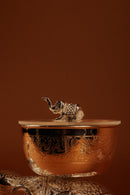German Silver Plated Elephant with Bowl | Decorative Gift