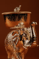 German Silver Plated Elephant with Bowl | Decorative Gift