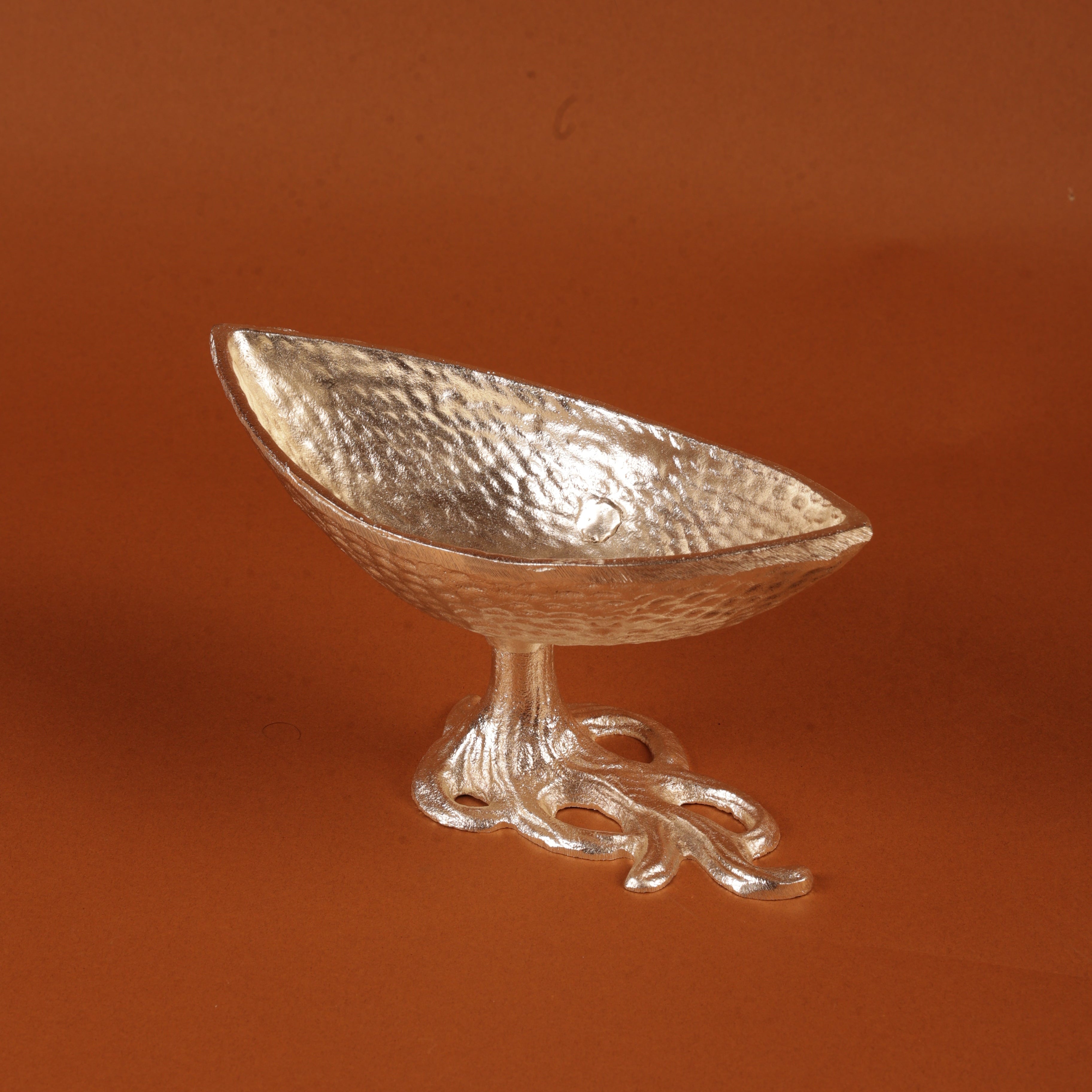 German Silver Plated Boat Shaped Serving Platter