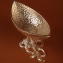 German Silver Plated Boat Shaped Serving Platter