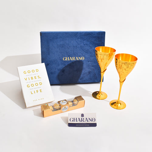 Classic Brass Wine Glasses