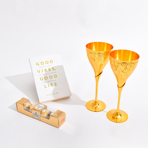 Classic Brass Wine Glasses