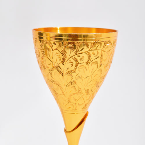 Classic Brass Wine Glasses