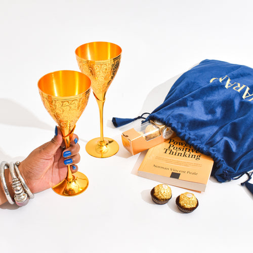 Classic Brass Wine Glasses