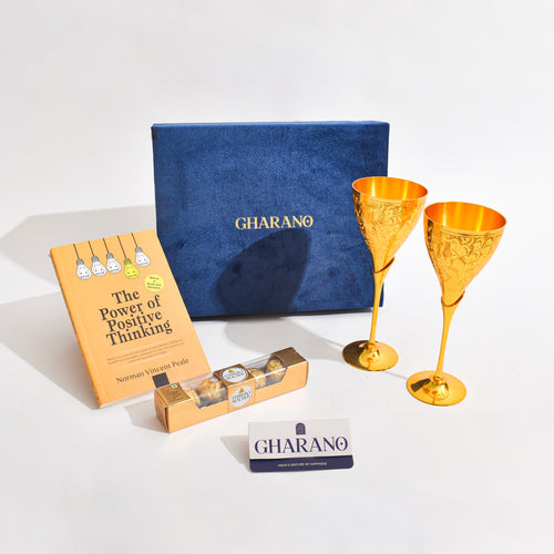 Classic Brass Wine Glasses