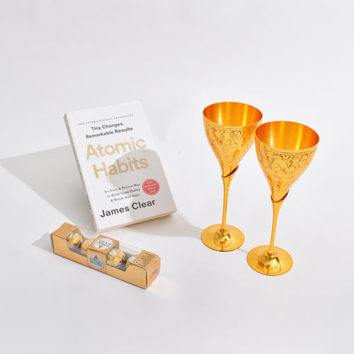 Classic Brass Wine Glasses