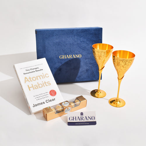 Classic Brass Wine Glasses