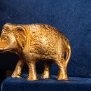 Gold-plated elephant set of 3