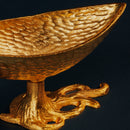 Golden Boat Shaped Serving Platter