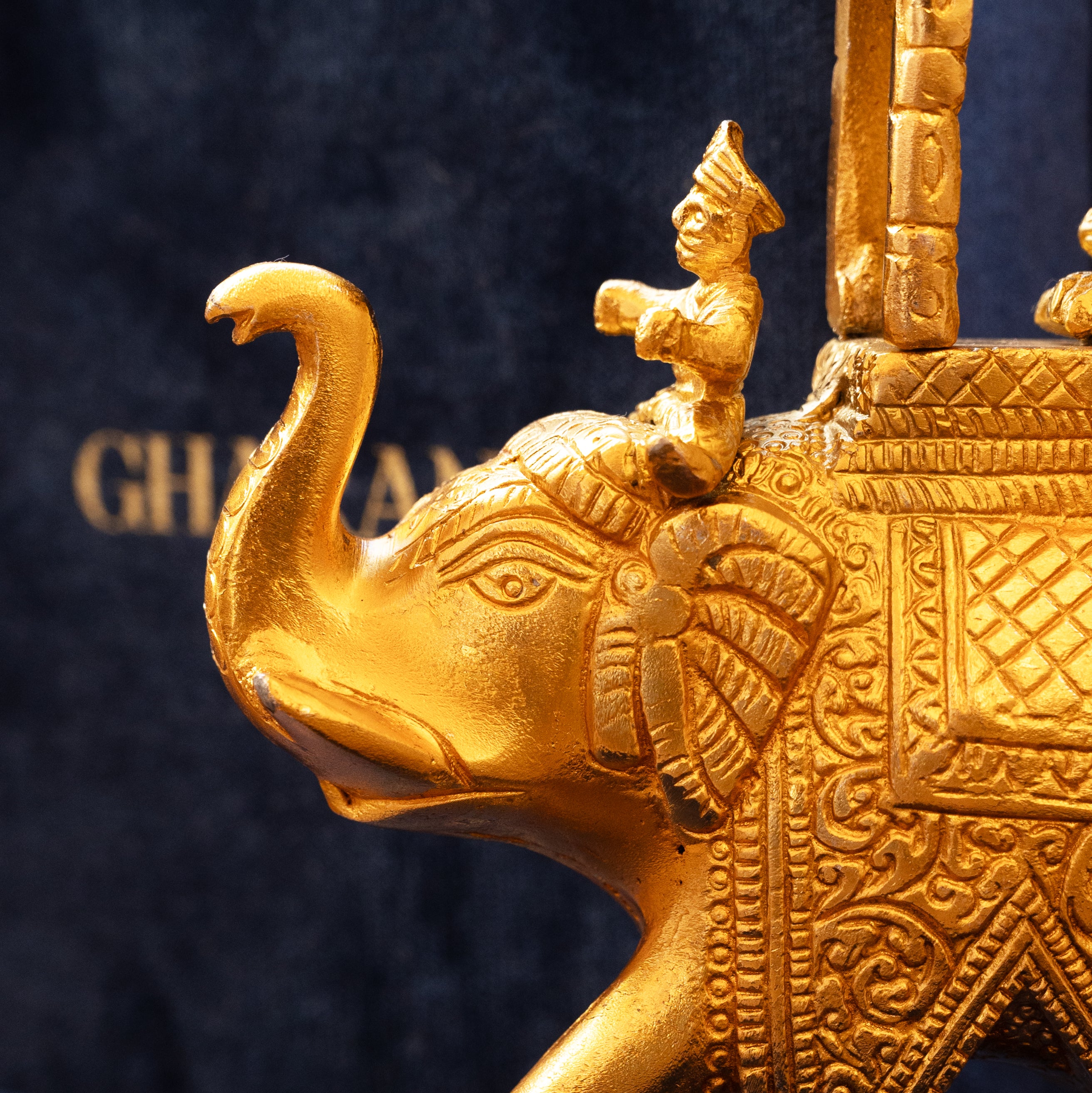 Gold plated Ambabari Elephant