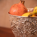 Long Urli Fruit Bowl Supported by Elephant Stands