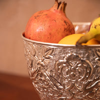Long Urli Fruit Bowl Supported by Elephant Stands