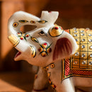 Marble meenakari Elephant set of 3