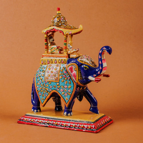 Ambabari Elephant Meenakari | Royal Decor Gift