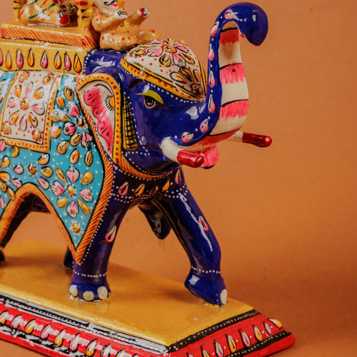 Ambabari Elephant Meenakari | Royal Decor Gift