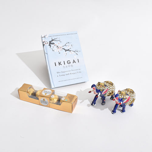 Decorative Meenakari Elephant Pair Hamper