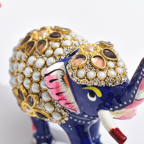 Decorative Meenakari Elephant Pair Hamper