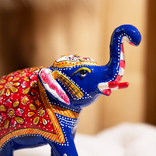 Meenakari elephant pair big