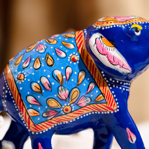 Meenakari elephant pair small