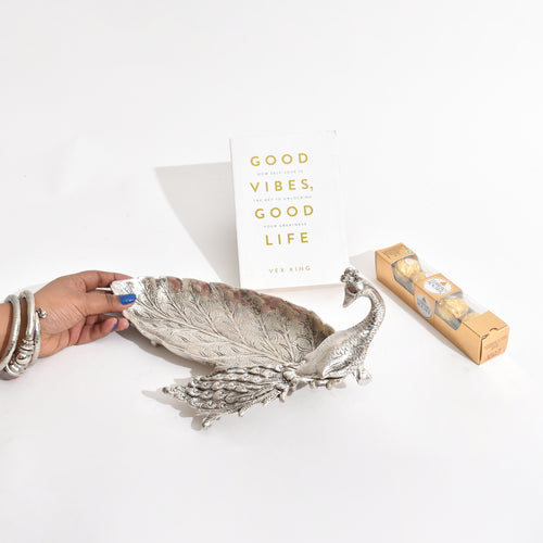 Peacock Platter, Bite & Books