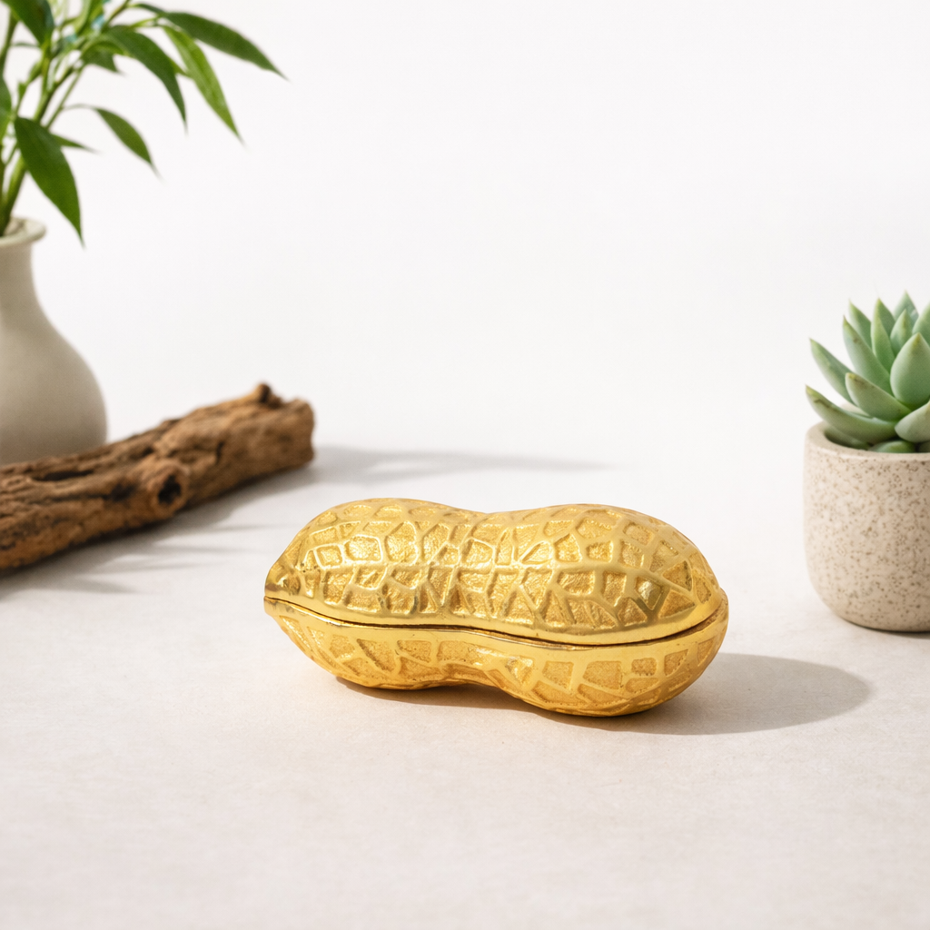 Peanut design container for serving chakna with drinks