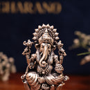 Premium Silver-Plated Ganesh Statue