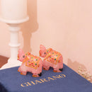 Rose Quartz Mini Elephant Pair
