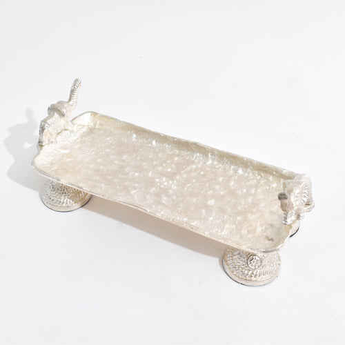 Serving Platter with Trunk of Tradition - Silver