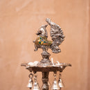 Stonework Elephant & Peacock Decorative Diya