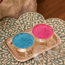 Premium Hand-Etched Indian Sweet Serving Containers set of 2