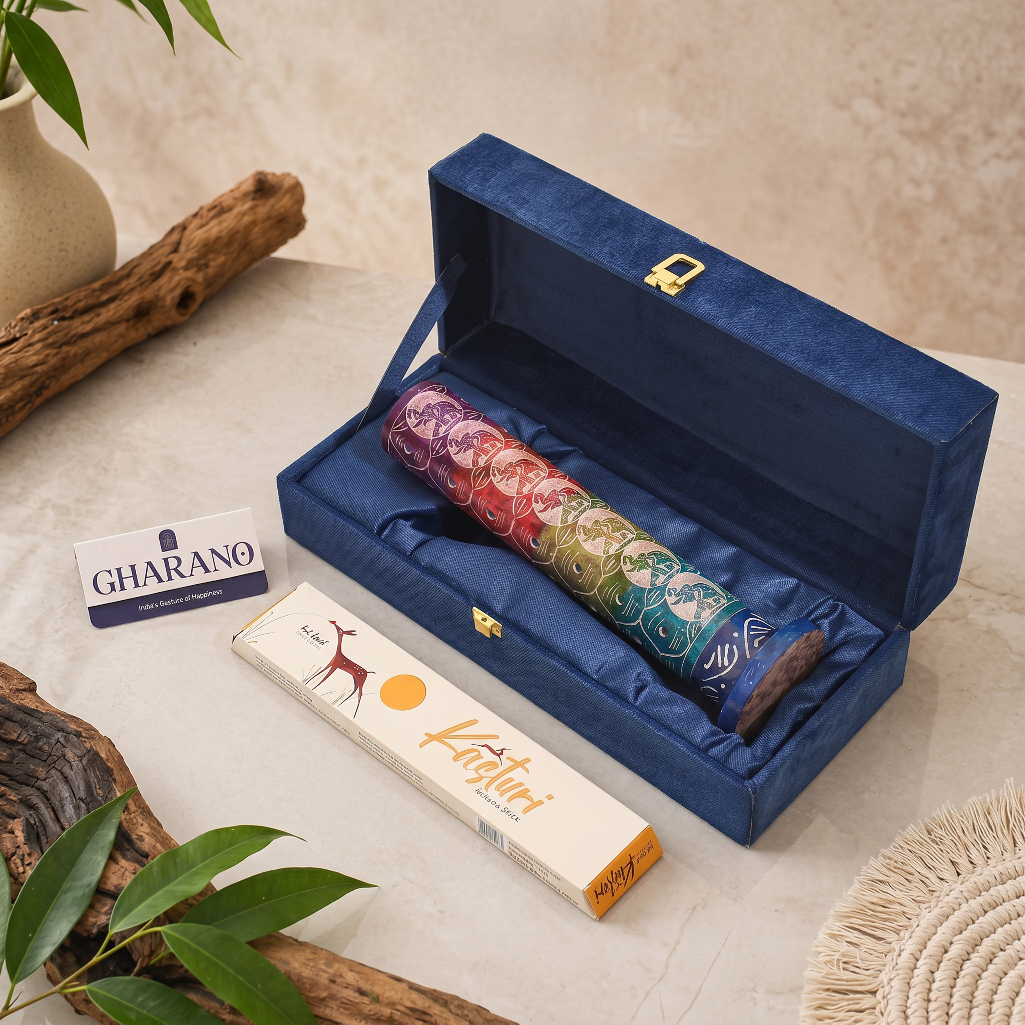 Marble Incense Sticks Holder - Design Inspired by 7 life chakras